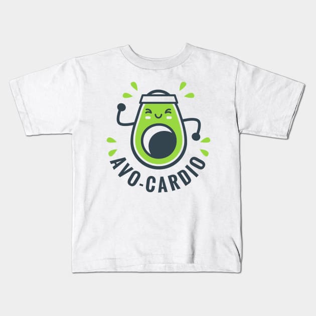 Avo-cardio Kids T-Shirt by MajorCompany